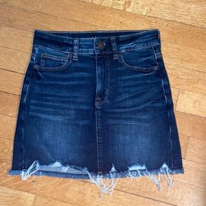 american eagle denim skirt